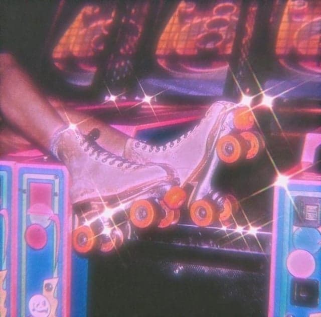 Neon roller skates image used in the music suggestion example