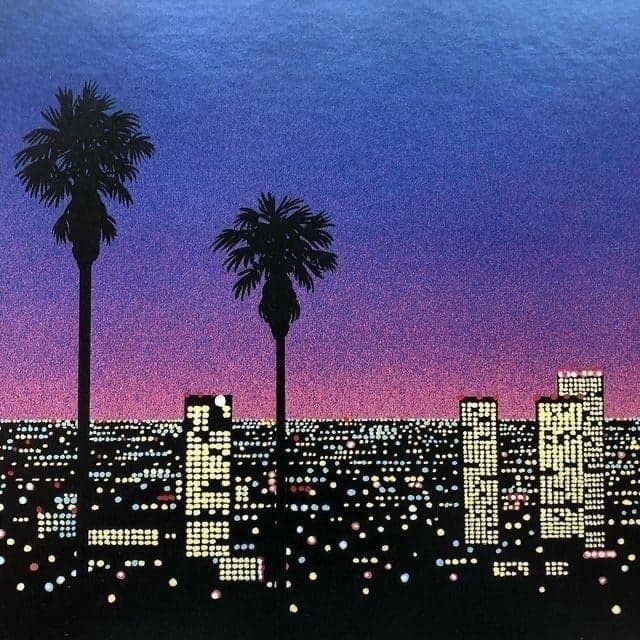 Night city artwork used in the music suggestion example