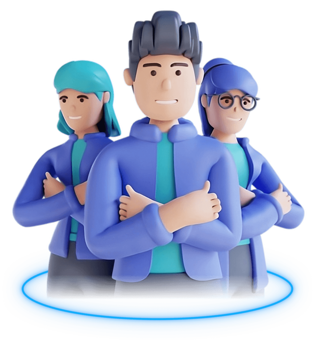 Three people ready to earn with Cloveo